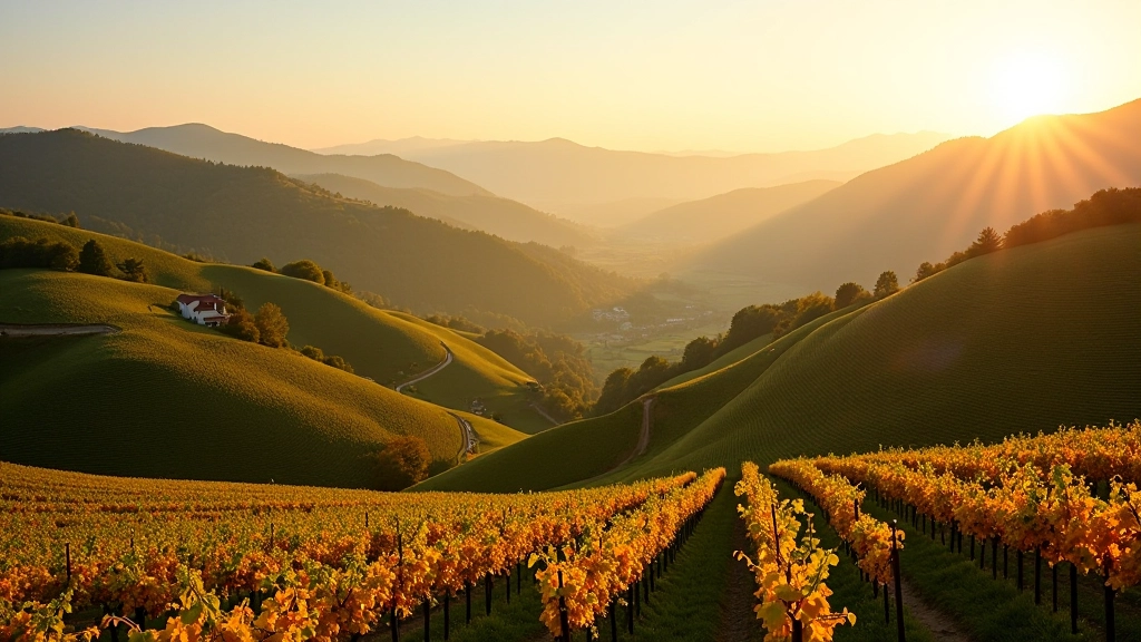 Scenic Pálava hills vineyard landscape